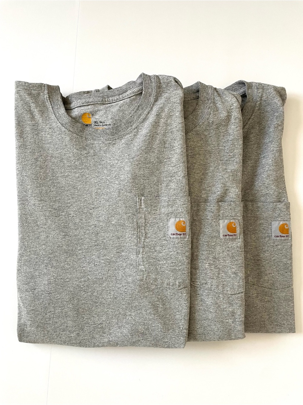 Carhartt Men's Heather Gray Pocket Short Sleeve Tee 3-pack